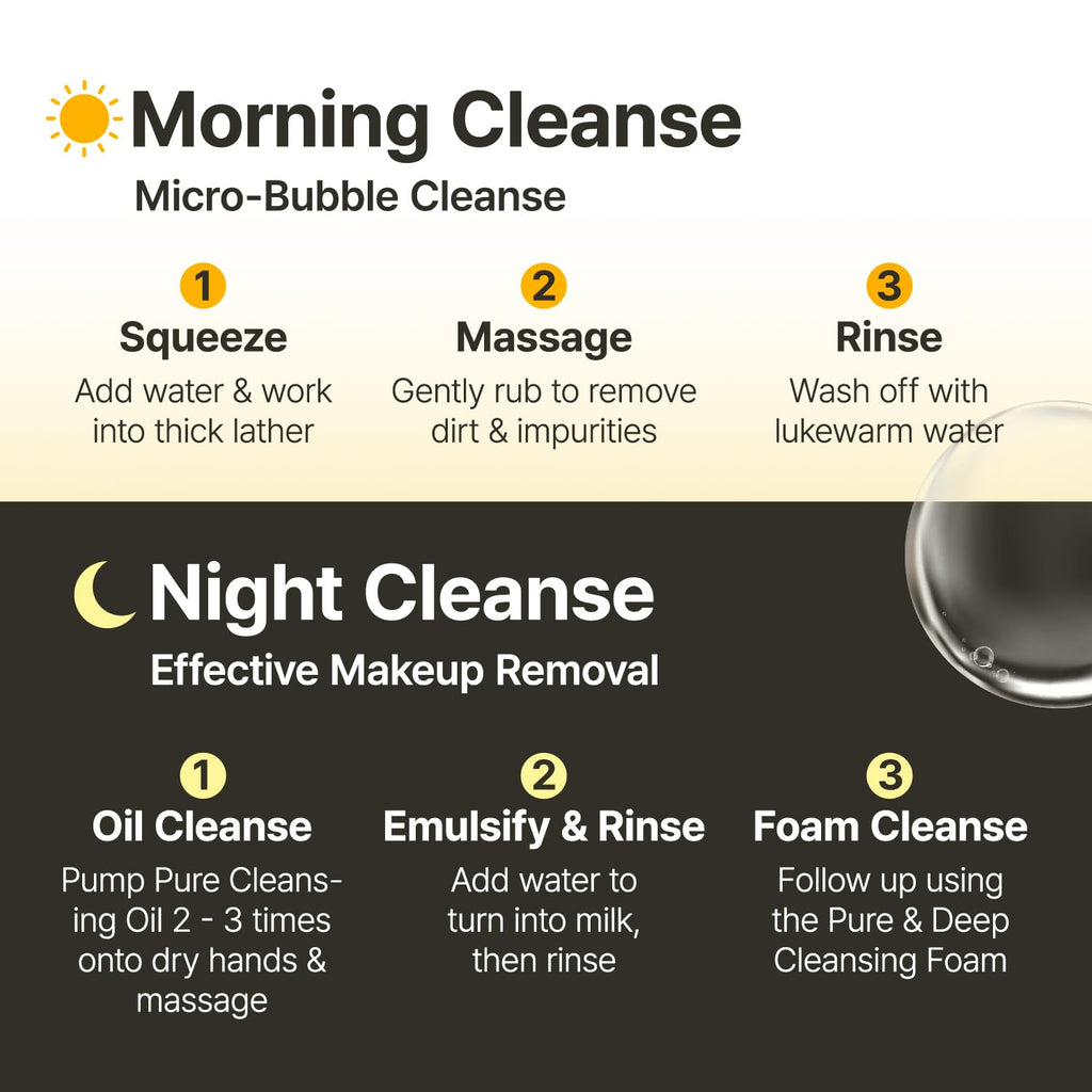 Buy now MANYO Pure & Deep Cleansing Foam, Facial Cleanser, for Double Cleansing, Pore Cleaner, Blackhead Remover, Acne Face Wash, Korean Skin Care, 6.7 fl oz (200ml) at indiglob india