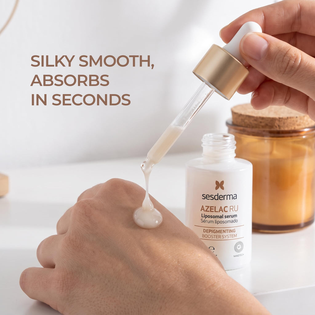 Sesderma AZELAC RU Liposomal Facial Serum 1.0 fl. Oz for Sun Spots, Age Spots and Hyperpigmentation