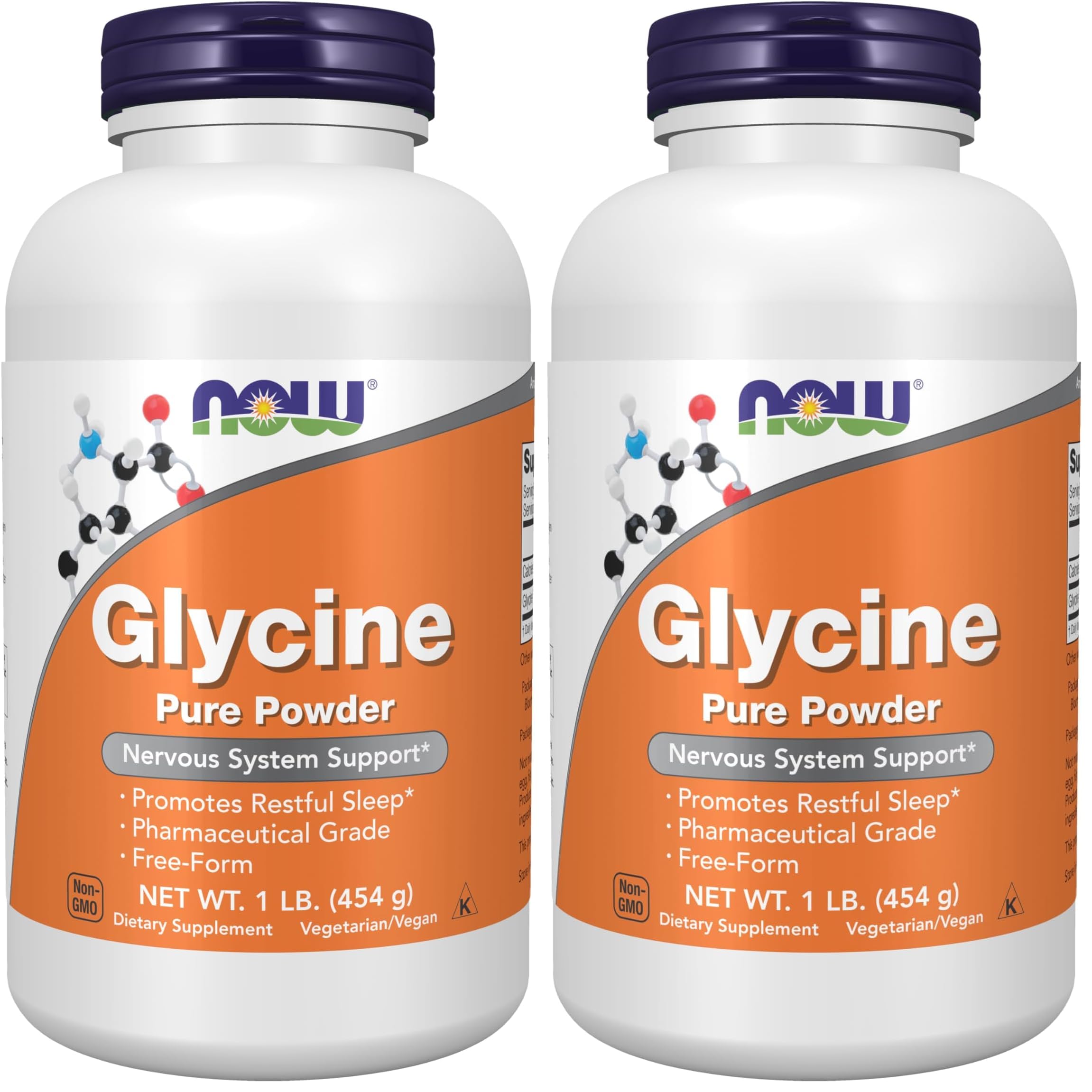 NOW Foods Supplements, Glycine Pure Powder, Promotes Restful Sleep*, Neurotransmitter Support*, 1-Pound