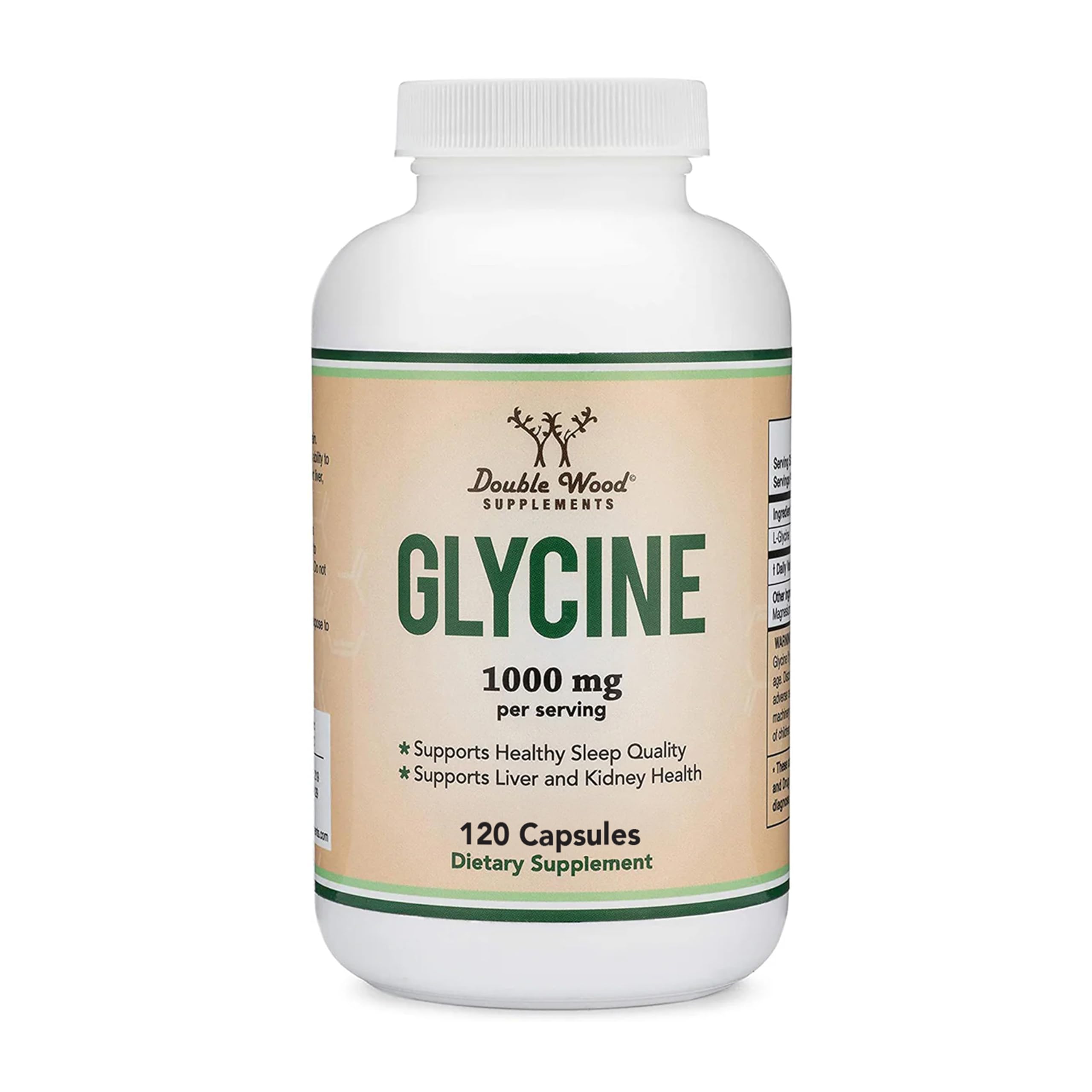 Glycine 500mg, Relaxing Amino Acid Supplement, Sleep Support, 300 Capsules | Restful Sleep + Relaxation Supplement, Fall + Stay Asleep, Wake Refreshed, Non-Habit-Forming, 2 Capsules Before Bed