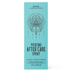 BASE LABORATORIES Piercing Aftercare Spray 4 oz, Saline Spray for Piercings | Ear Piercing Cleaner, Nose Piercing Spray, Saline Solution, Keloid Bump, Navel Care, Wound Wash, Belly Button Soak
