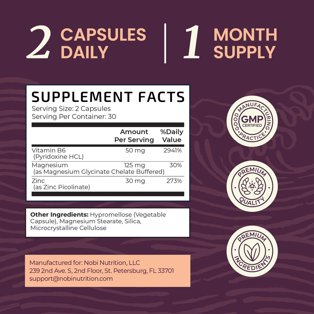 Zinc and Magnesium Supplement with Vitamin B6, Women’s Hormone Balance