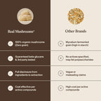 Real Mushrooms Lion's Mane Capsules, Brain, Focus and Cognition, 120ct | Organic Lion's Mane Extract for Wellness, Focus, Clarity Support, Vegan Non-GMO Powder, Daily Use, Verified Beta Glucans