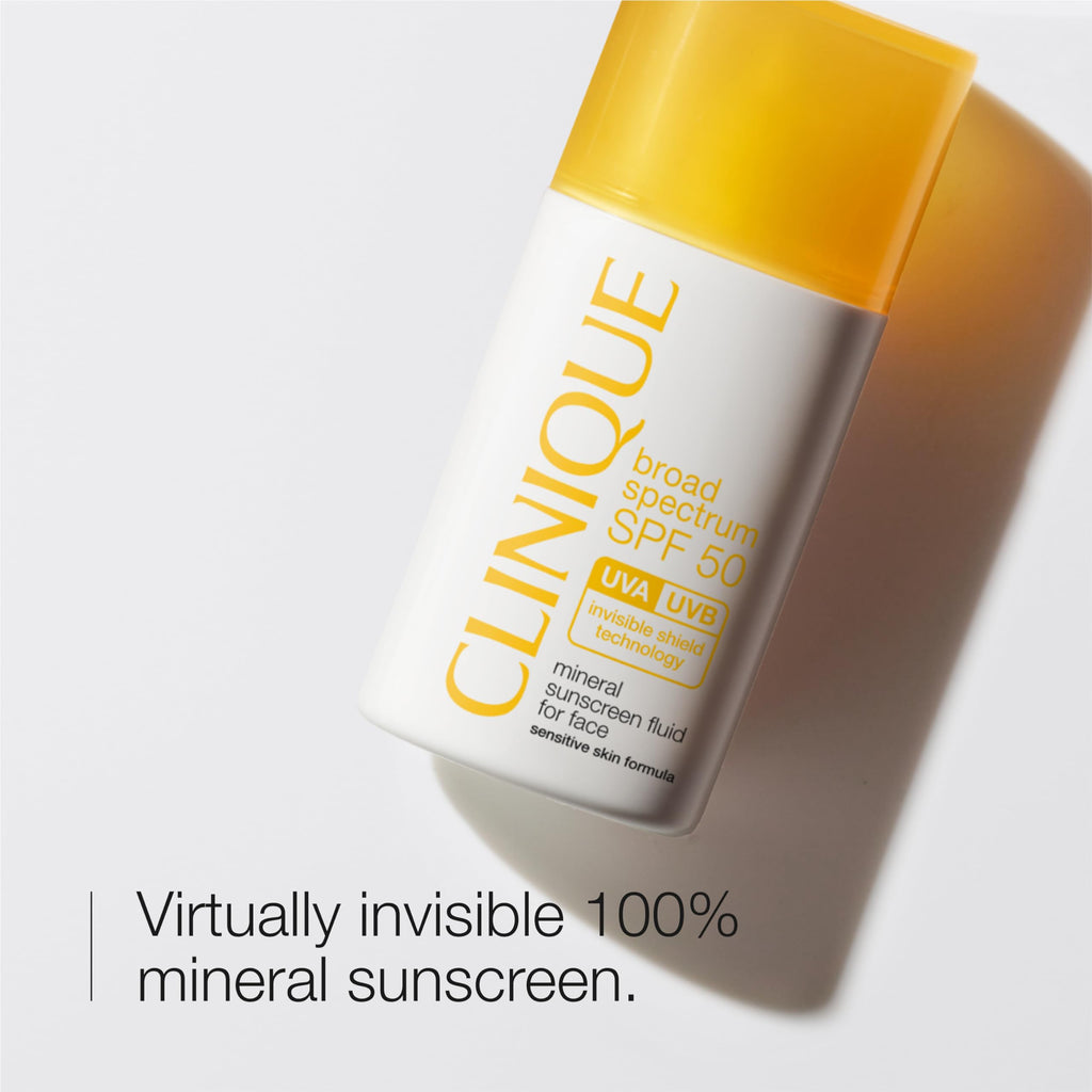 Buy now Clinique SPF 50 Mineral Sunscreen Fluid For Face | Zinc Oxide Sunscreen | Safe for Sensitive Skin, 1 Fl Oz at indiglob india