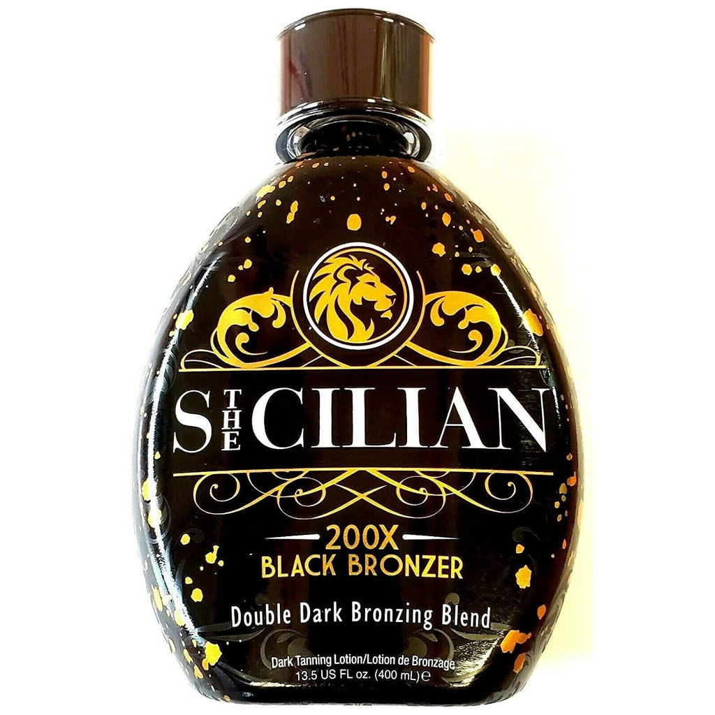 Buy now The Sicilian 200X Dark Black Bronzer Tanning Lotion - BEST for Glowing Skin - Gradual Bronzing & Sunless Self Tanner Lotion - Luxurious Sunless Body Tanning Lotion Nourishes Skin at indiglob india