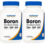 Nutricost Boron Capsules 10mg, 240 Vegetarian Capsules, Gluten Free | GMO-Free