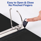 Avery® Heavy-Duty View 3 Ring Binder, 4" Slant Rings, 1 White Binder