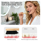 Bamboo Toothbrushes Wooden 12pack Natural Organic Charcoal Brush