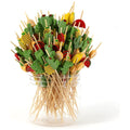 Buy now PARTYHIPPO Bamboo Cocktail Picks 200 Pack – Tropical Fruit Toothpicks 4.7 Inch Cocktail Sticks for Appetizers, Fruit, Cheese, Drinks, Party Supplies (Fruit) Fruit at indiglob india