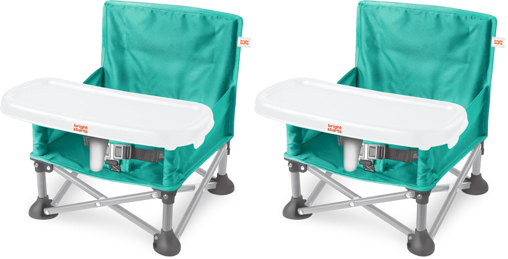Buy now Summer by Bright Starts Pop 'N Sit Portable Booster Chair, Floor Seat, Indoor/Outdoor Use, Compact Fold, Green, 6 Mos - 3 Yrs at indiglob india
