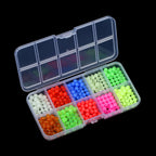 Fishing Beads, 10 Colors Beads for Fishing Rigs, 5mm Glow in the Dark Beads for Fishing in the Dark