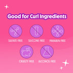 Not Your Mother's Curl Talk Sculpting Gel, Curl Defining Cream, & Curl Foam | Frizz Control Gel, Defining Cream, & Refreshing Curl Foam - 6 & 8 fl oz - Formulated with Rice Curl Complex - Citrus Jasmine