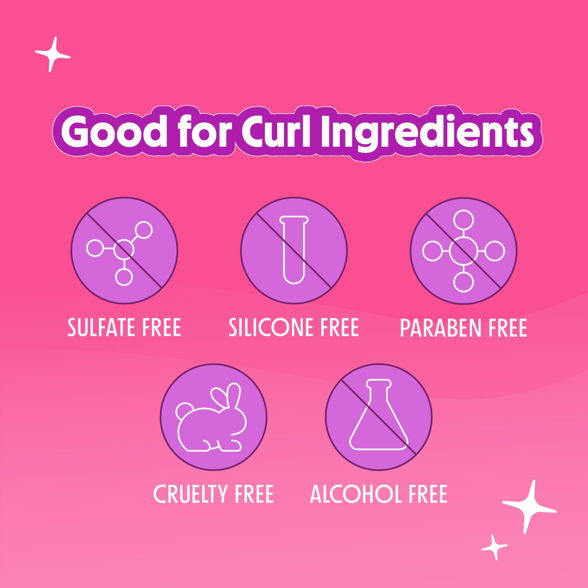 Not Your Mother's Curl Talk Sculpting Gel, Curl Defining Cream, & Curl Foam | Frizz Control Gel, Defining Cream, & Refreshing Curl Foam - 6 & 8 fl oz - Formulated with Rice Curl Complex - Citrus Jasmine