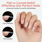 Modelones Short Almond Nail Tips, 360pcs for flat or curved nails. Available in India, order online for perfect nails!