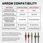 TenPoint Lighted Pro Elite 400-20" Carbon Crossbow Arrows, Pack of 3 - with Alpha-Blaze Lighted Nock & Alpha-Nock HP & HP Aluminum Bushing - Essential for Crossbow Hunting