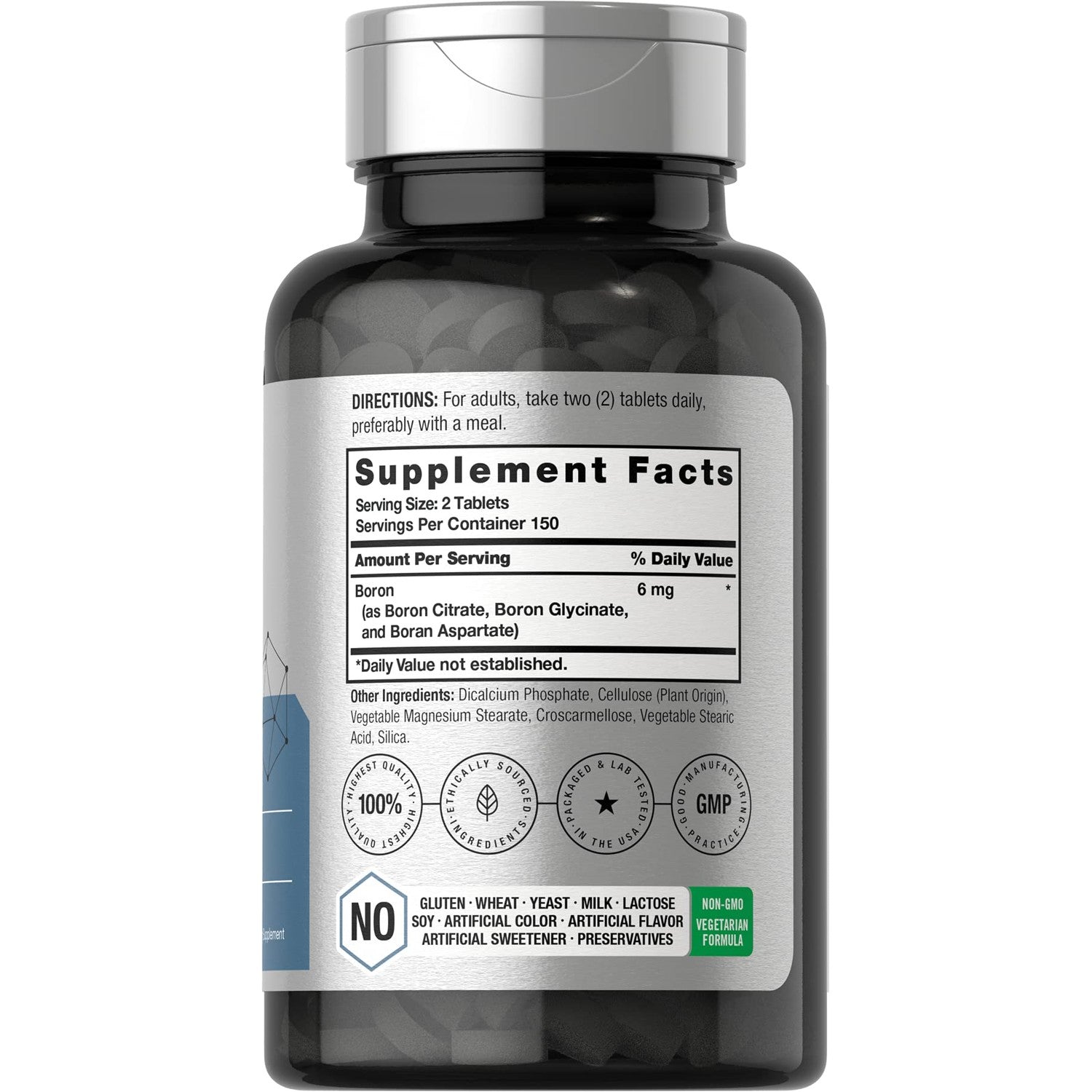 Horbäach Triple Boron Complex 6 mg Supplement | 300 Tablets
