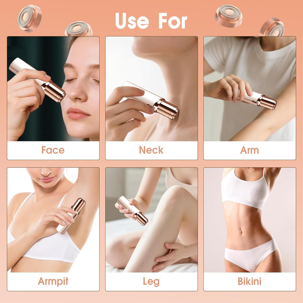 Buy now Replacement Heads for Flawless Facial Hair Remover, Replacement Blades for Finishing Touch Flawless Hair Removal Gen 2, 6 Count 18k Gold Heads with Storage Bag at indiglob india