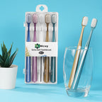 Buy now 10000 Bristle Micro Nano Toothbrush for Sensitive Teeth and Gums Care, Extra Soft Silko Toothbrush for Adults and People with Braces, 4 Count at indiglob india