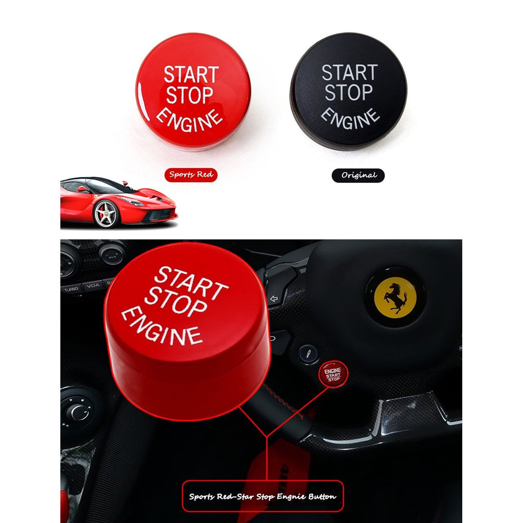Buy now Jaronx Sports Red Start Stop Engine Switch Button Compatible with BMW,Power Ignition Start Stop Button Replacement(Compatible with BMW 1 2 3 4 5 6 7 X1 X3 X4 X5 X6/F30 F10 F01 F15 G01 G30 G31 G11 G12) at indiglob india