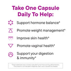 Daily Nouri Hormone Balance Probiotic for Women | Healthy Estrogen Metabolism, Hormone & Cycle Support | Gut-Hormone Support for PMS, Skin, Bloating & Perimenopause | 7 Studied Strains + Plant Omega