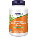 NOW Foods Supplements, Ginkgo Biloba 120 mg, Double Strength, Non-GMO Project Verified, 50 Veg Capsules