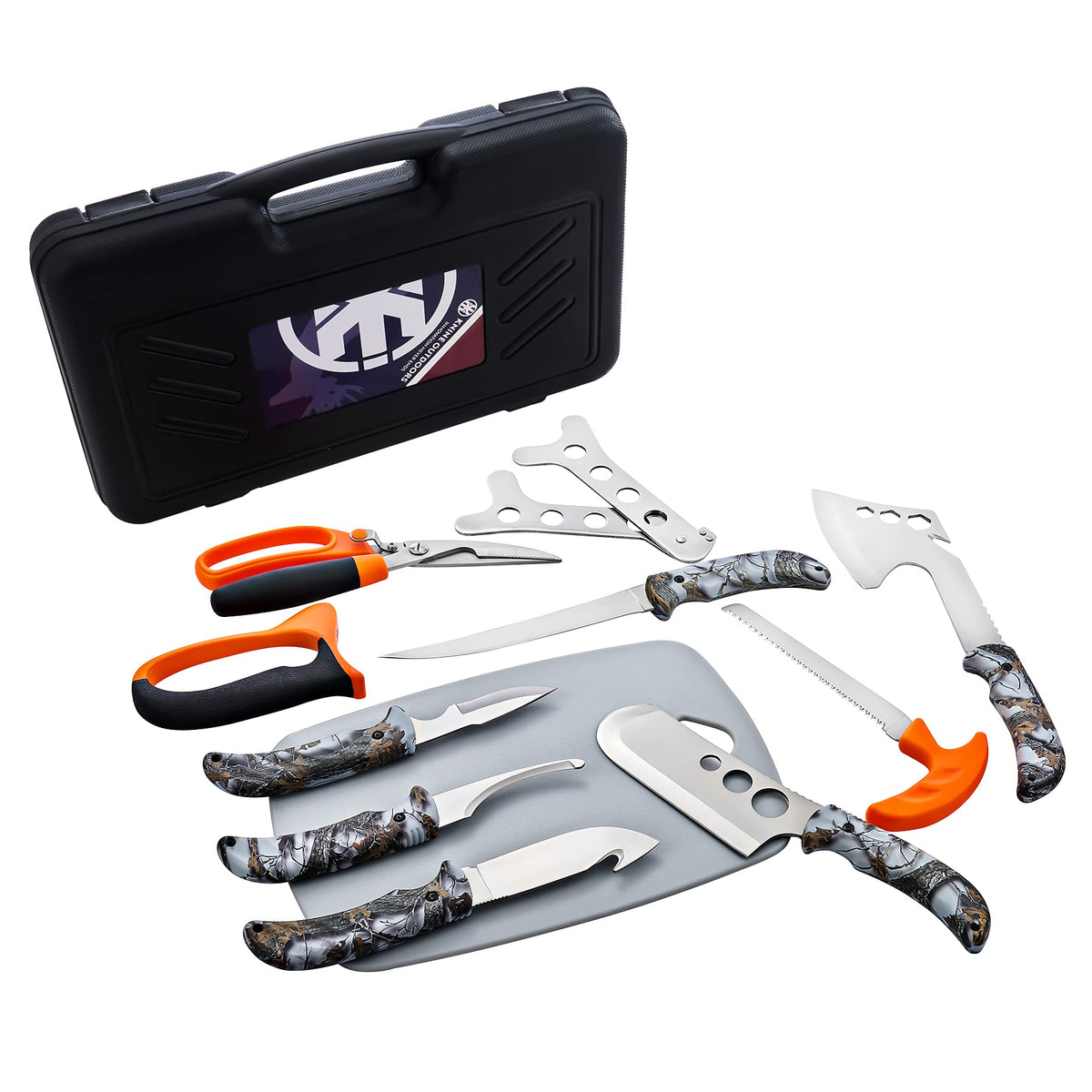 KNINE OUTDOORS Hunting Deer Knife Set Field Dressing Kit