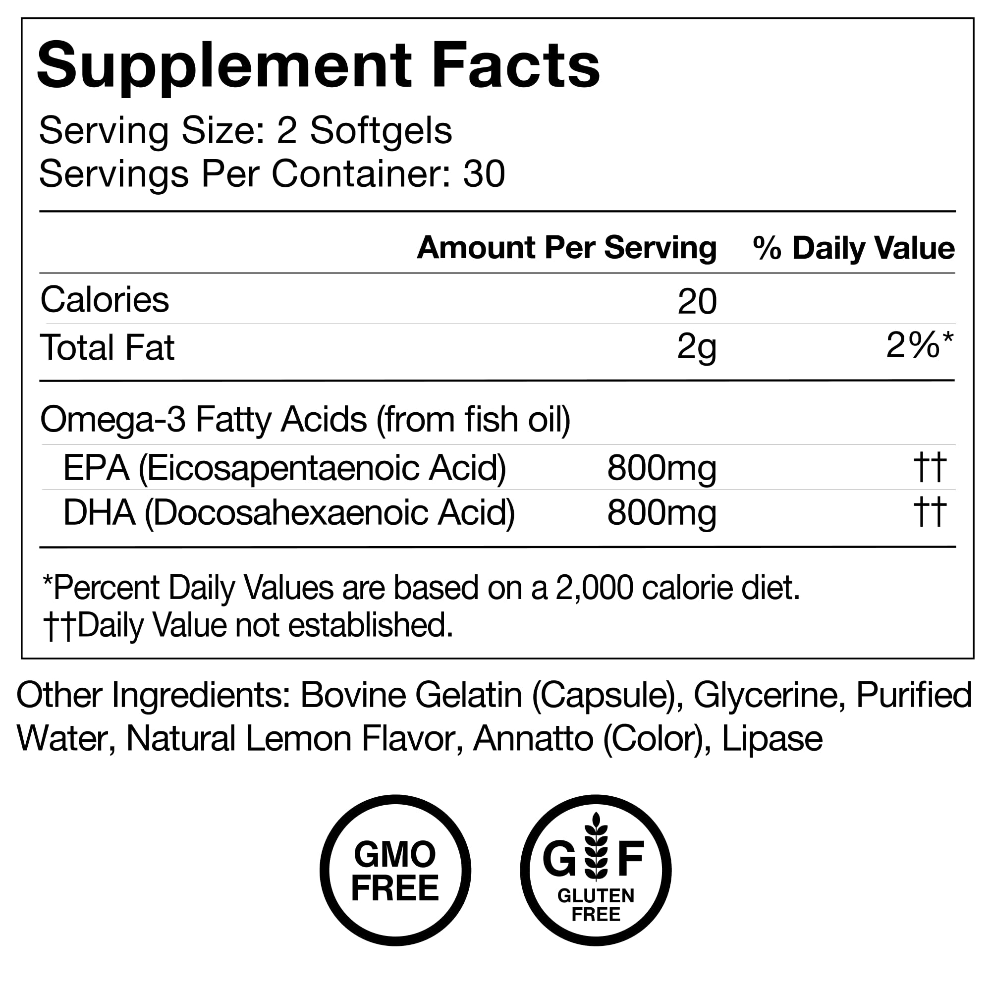 Momentous Omega-3 Fish Oil, EPA & DHA Supplement, No Aftertaste, 1,600mg | Supports Heart, Joint, & Brain Health, Mercury Tested, NSF Certified for Sport, Non-GMO & Gluten-Free (30 Servings)