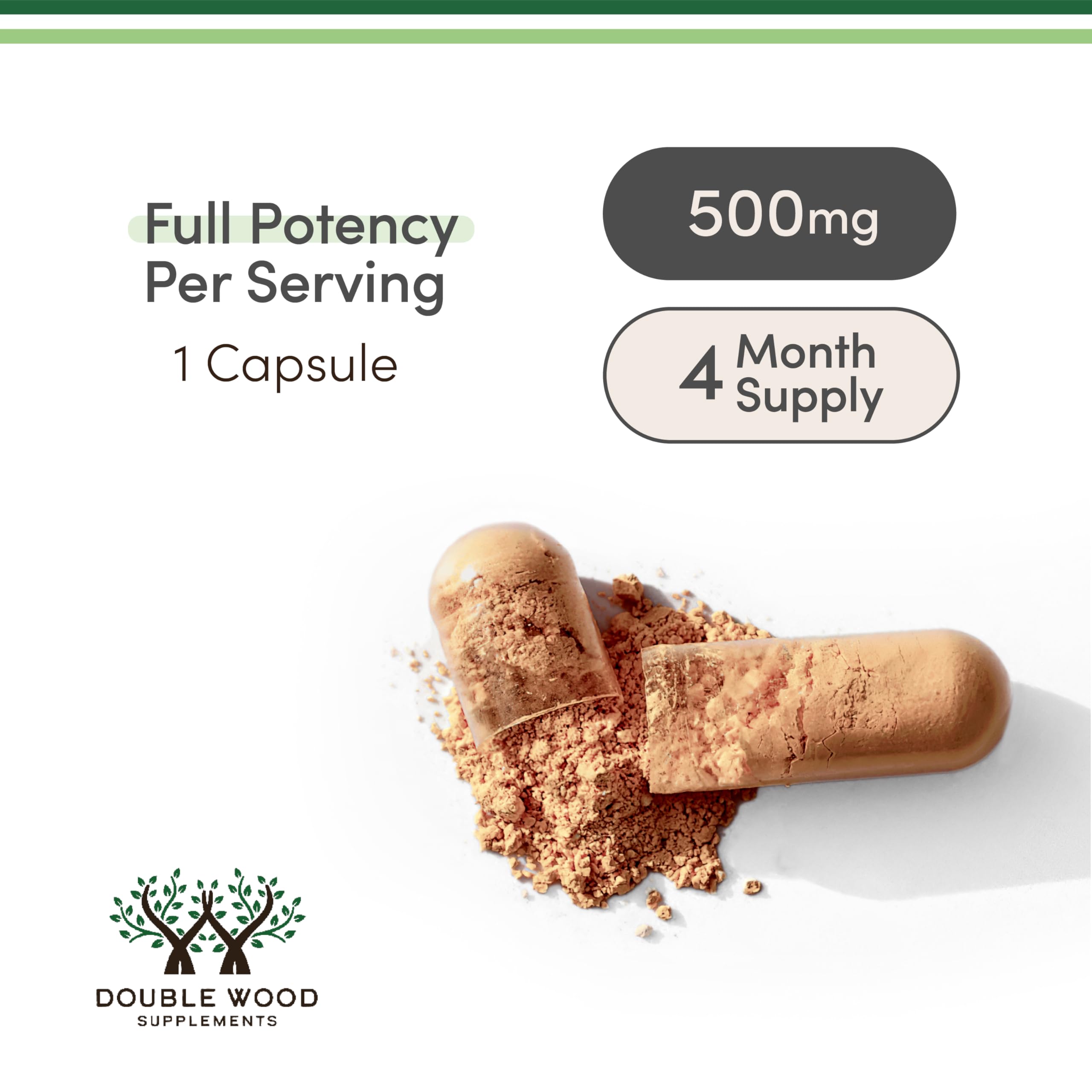 Rhodiola Rosea 500mg, Standardized, Stress, Focus + Energy, 120 Capsules | Stress, Focus + Energy Supplement, Verified Rosavin/Salidroside Ratio, Calm Energy (No Jitters), Vegan, 4-Month Supply