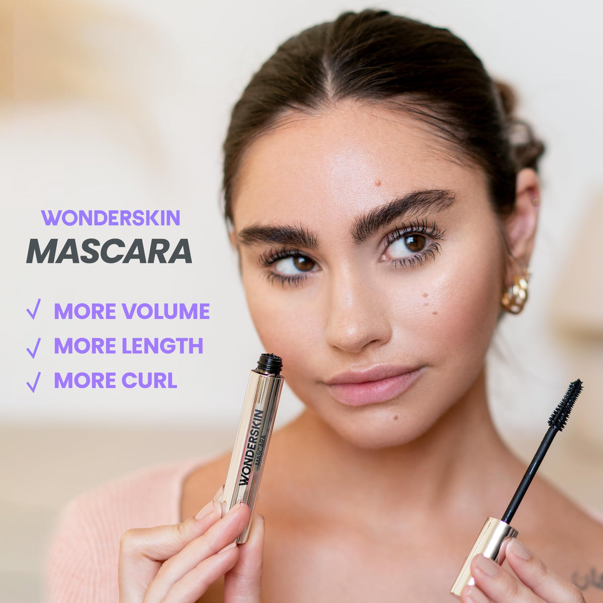 Wonderskin Power'full Mascara - Black Mascara for Length & Volume