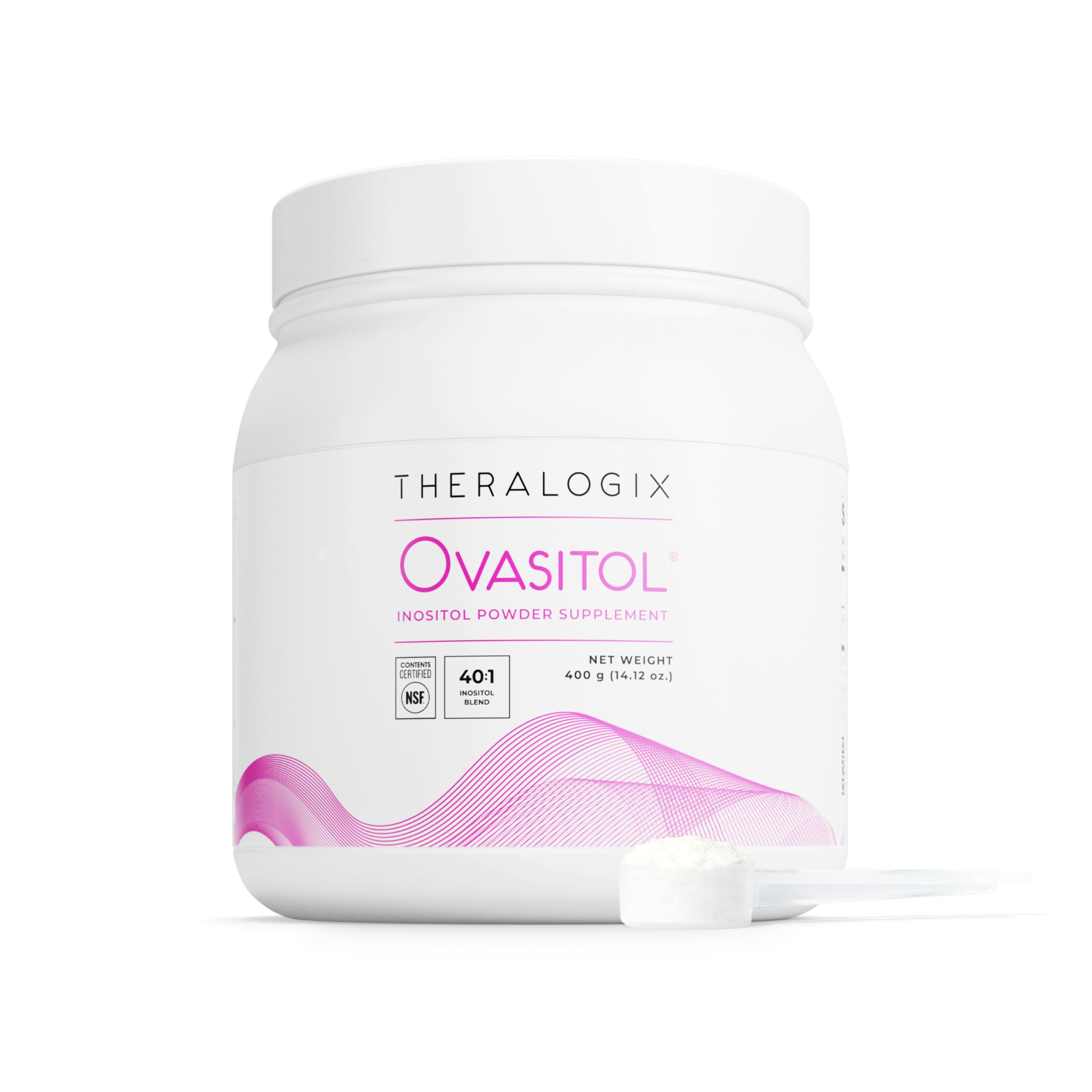 Theralogix Ovasitol Canister – Fertility & Hormone Health, NSF Certified | Promotes healthy blood sugar levels, hormone balance, & menstrual regularity with a 40:1 blend of myo- and d-chiro-inositol.*