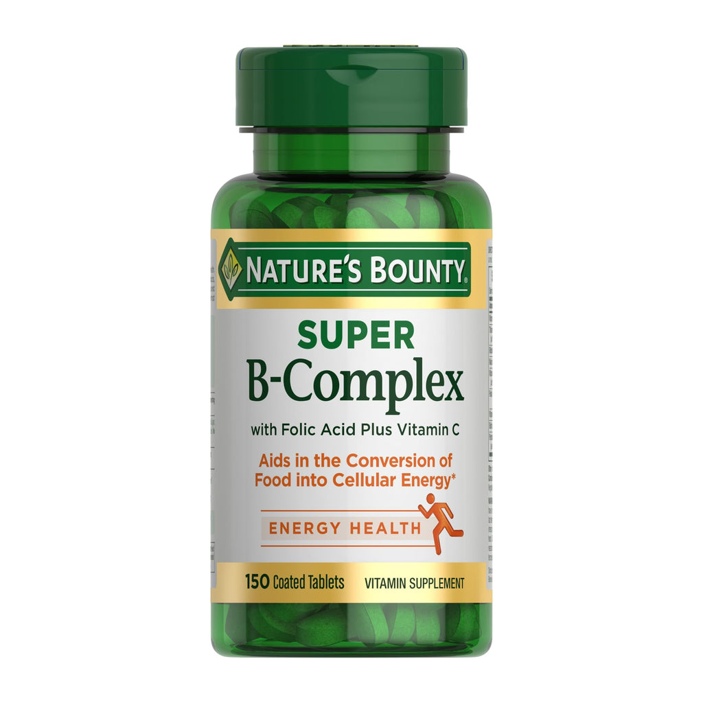 Nature's Bounty Super B Complex Vitamins with Vitamin C & Folic Acid