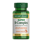 Nature's Bounty Super B Complex Vitamins with Vitamin C & Folic Acid