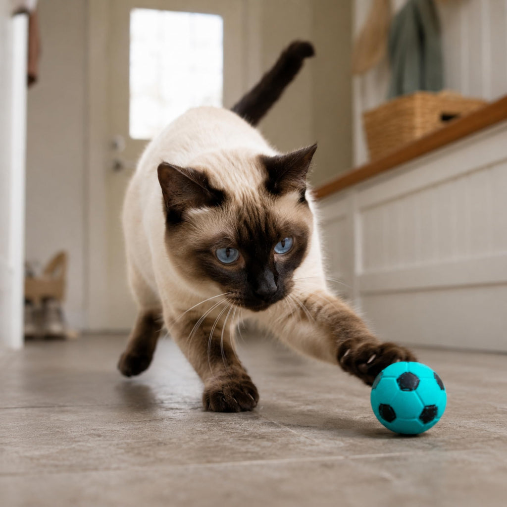 SPOT Sponge Soccer Ball Cat Toys for Cats and Kittens - Interactive and Colorful Plush Toy, Fun to Bat and Chase, Keep Cats Entertained - 1.5" Assorted 4-Pack