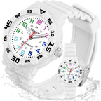 Buy now SOCICO Children Analog Watch for Boys Girls Waterproof Time Teaching Watch with Soft Band, Learning Time Wrist Watch Easy to Read Christmas Gifts for Kids Ages 3-12 Great Gifts at indiglob india