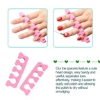 Quacc 12 PCS Toe Separators Pedicure, Toe Dividers for Women Nail Art