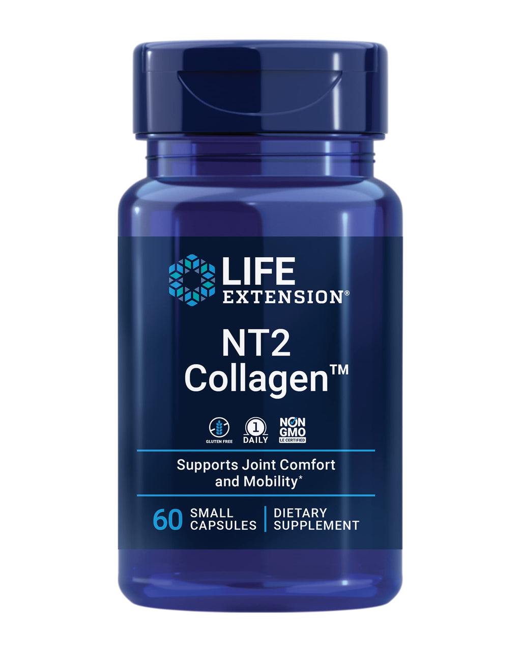 Life Extension NT2 Collagen Joint Health Supplement, 60 Small Capsules