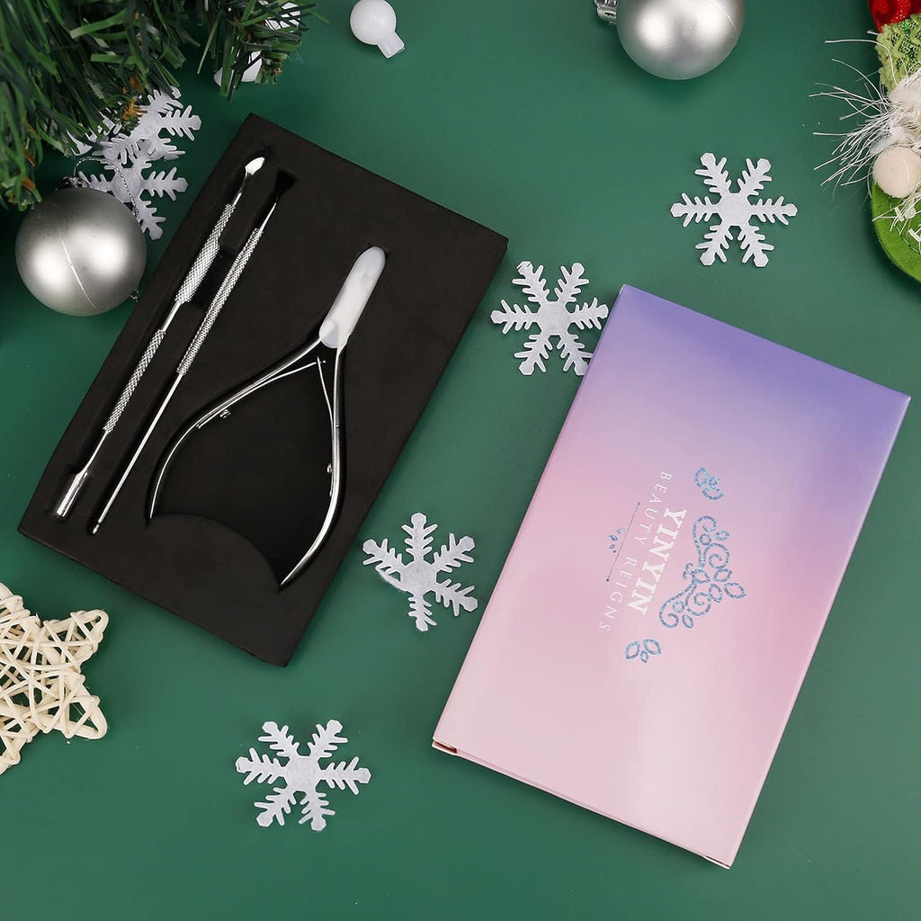 Buy now YINYIN Professional Stainless Steel Nippers, Cutter Clippers, Cuticle Remover, Trimmer with Pusher, Pedicure Manicure Tools for Fingernails and Toenails, Sliver at indiglob india