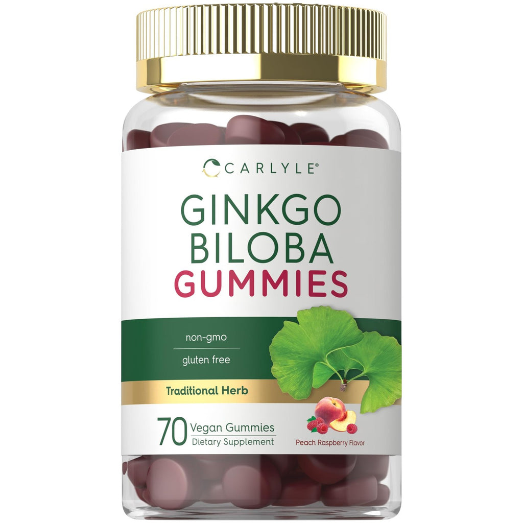 Carlyle Ginkgo Biloba | 70 Gummies | 45:1 Leaf Extract