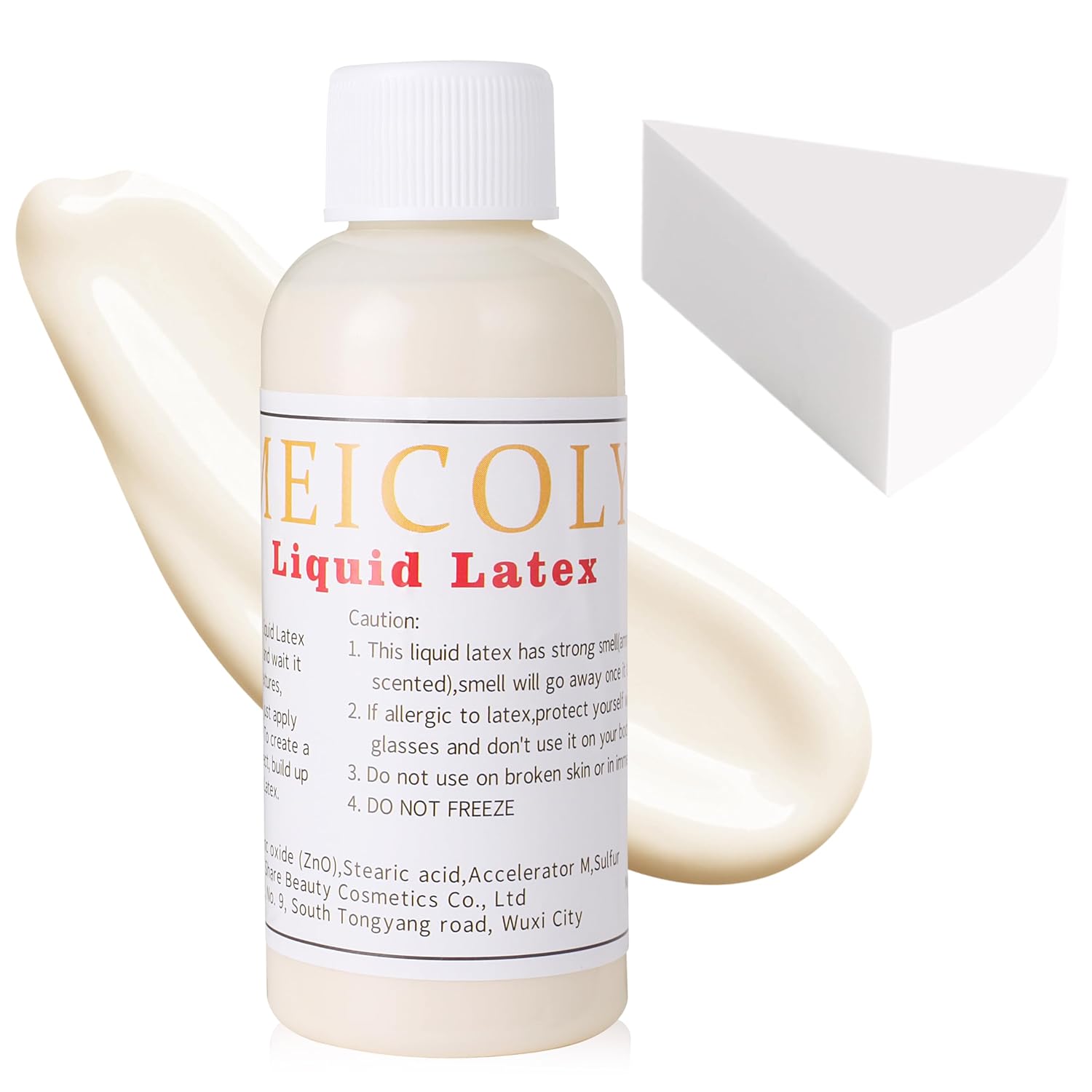 Buy now MEICOLY 3pcs SFX Special Effects Makeup Kit - Fake Nose Putty, Scar Wax, Fake Blood Scab Gel, Dark light flesh liquid latex at indiglob india