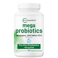 Micro Ingredients Probiotics 200 Billion CFU, 120 Veggie Capsules | Mega Probiotics for Men & Women | 40 Strains with Prebiotics, Postbiotics & Digestive Enzymes | Gut, Immune & Digestive Health