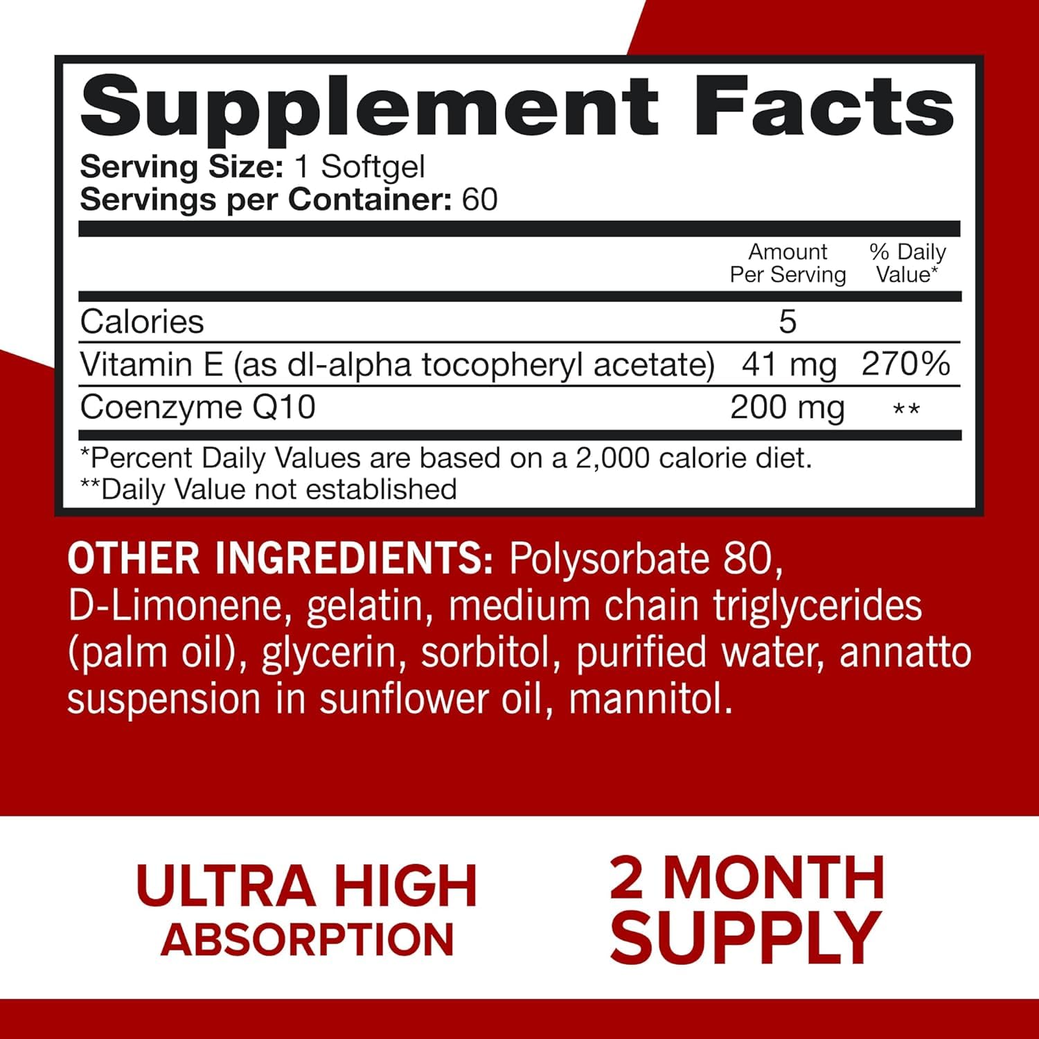 Qunol Ultra CoQ10 200mg, Ultra-High Absorption, Antioxidant, 60 Softgels | #1 Cardiologist Recommended Supplement for Heart Health, Coenzyme Q10 Supplement to support Vascular Health & Cellular Energy