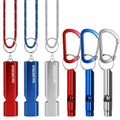 6 Pack Emergency Whistle Set, 120dB, 3 Paracord Lanyards & 3 Carabiners
