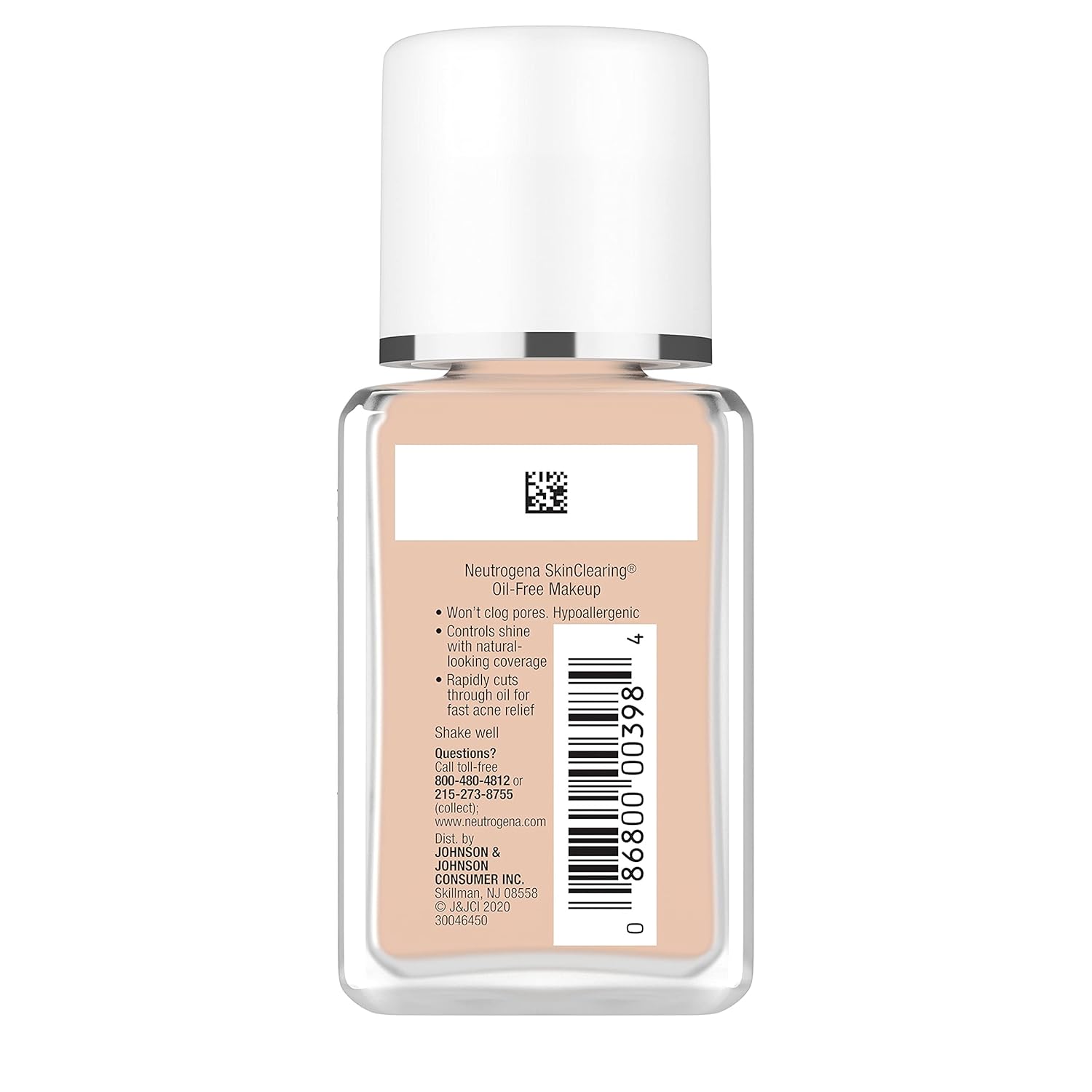 Buy now Neutrogena SkinClearing Oil-Free Makeup, Soft Beige 50, 1 Fl. Oz (Pack of 1) at indiglob india