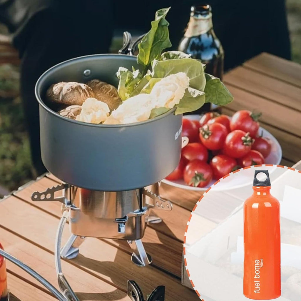 Aluminum Fuel Bottle 750ml/25 oz Camping Fuel Container