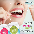 Buy now DrTung's Smart Floss - Natural, PTFE & PFAS Free Floss, Gentle on Gums, Expands & Stretches, BPA Free Floss - Natural Dental Floss Cardamom Flavor (Pack of 3) at indiglob india