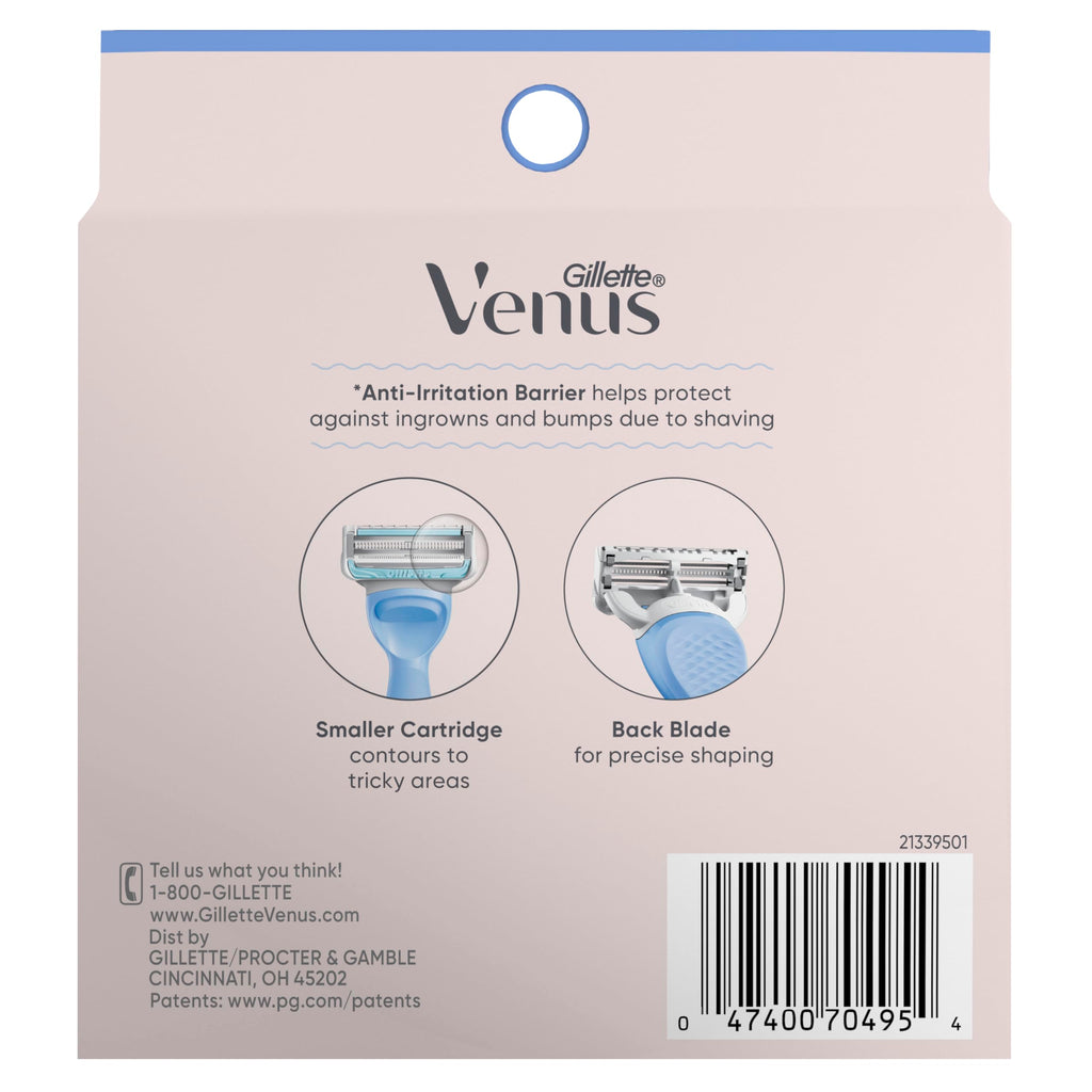 Gillette Venus Intimate Grooming Razors for Women, 6 Razor Blade Refills, Bikini Razors for Women