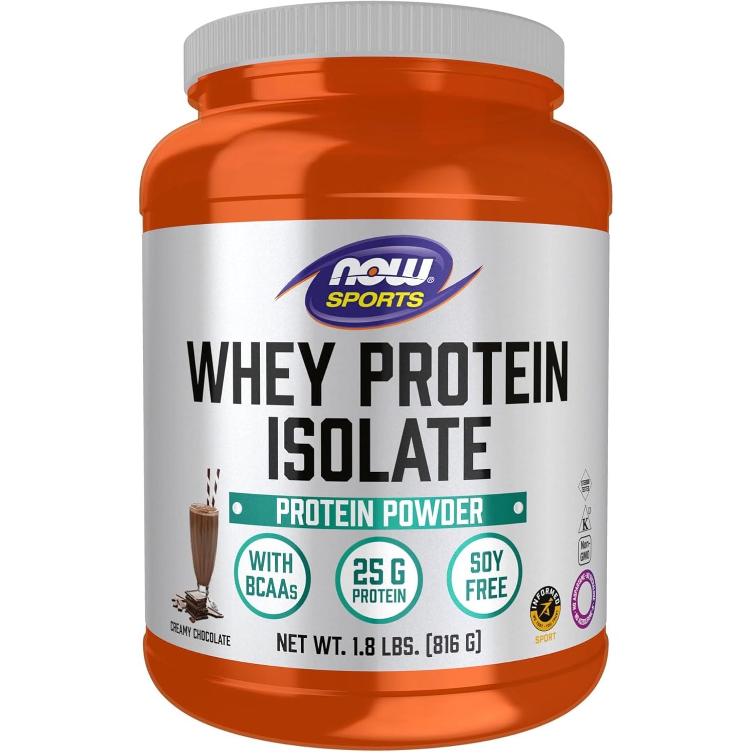 Buy now NOW Foods Sports Nutrition, Whey Protein Isolate, 25 g With BCAAs, Creamy Chocolate Powder, 1.8-Pound Default at indiglob india
