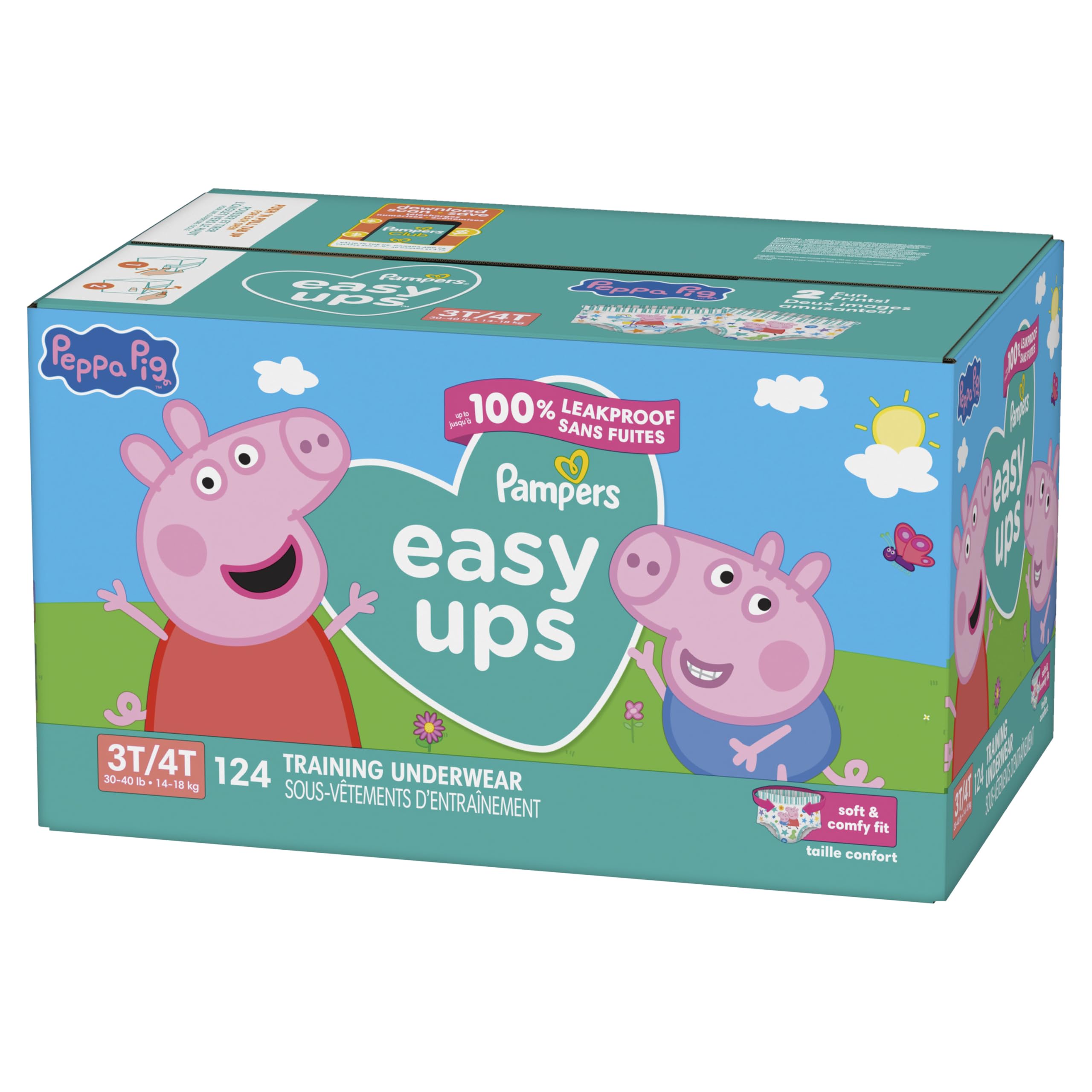 Buy now Pampers Training Pants - Easy Ups Girls & Boys - Size 3T-4T, 22 Count, Peppa Pig Underwear (Packaging May Vary) at indiglob india