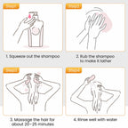 KAISASA Dark Burgundy Hair Dye Shampoo 3 in 1 for Gray Hair, Women & Men | Easy-to-Use Hair Color Shampoo for Full Gray Coverage and Daily Hair Care