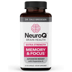NeuroQ Memory & Focus Supplement - Brain Health Support - 60 Capsules | Formulated by Neurologist Dr. Dale Bredesen | Ginkgo Biloba, Phosphatidylserine, Gotu Kola, Coffee Fruit, Turmeric & Propolis